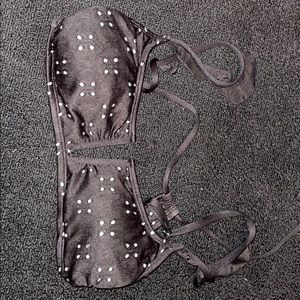 Just the top. Black with tan holes, Target Bikini